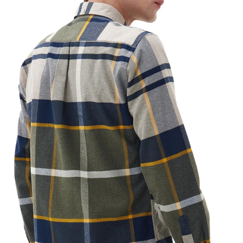 Barbour Camicia casual Camicia Uomo Iceloch Tailored Verde beige A24 - BARBOURMSH4994 - TN16 - S - Francavilla Moda